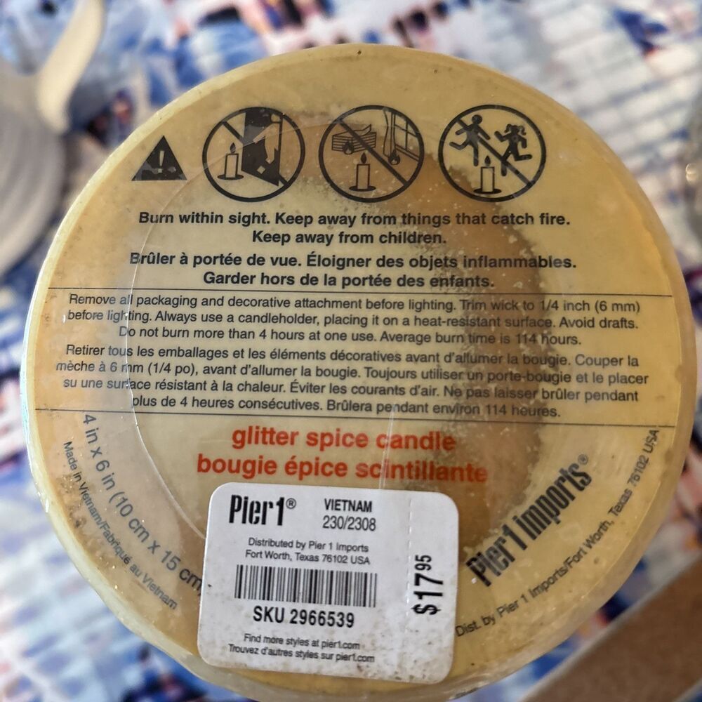 Pier One Glitter Spice Candle With Bed Bath And Beyond Candle Holder - Picture 8 of 11